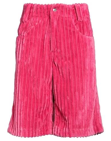 Fuchsia Velvet Shorts & Bermuda