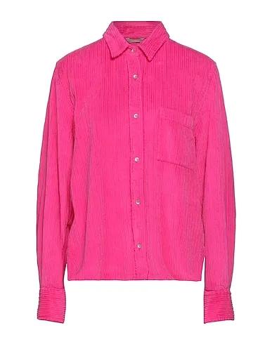 Fuchsia Velvet Solid color shirts & blouses