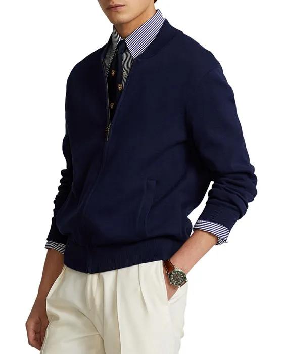 Full Zip Baseball Sweater