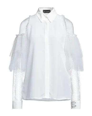 Gaëlle Paris | White Women‘s Solid Color Shirts & Blouses