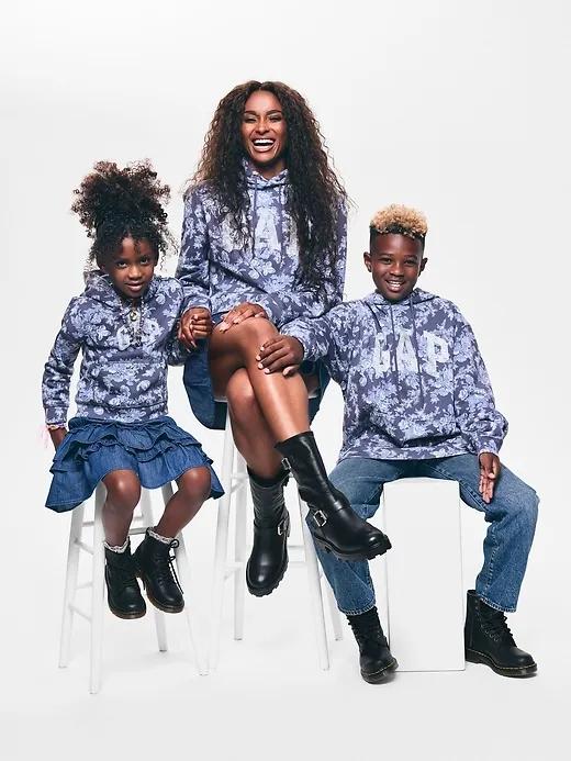 Gap &#215 LoveShackFancy Floral Logo Hoodie