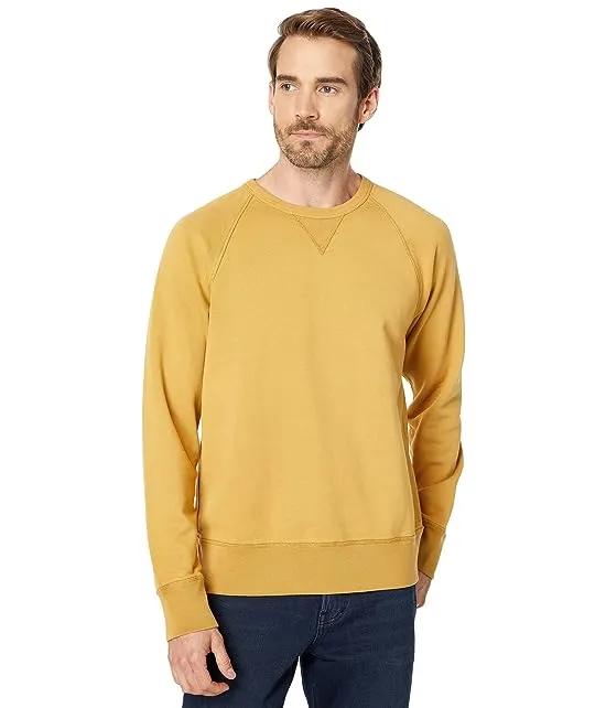 Garment-Dyed Crew Neck Sweatshirt