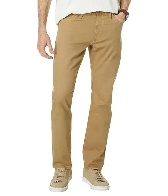 Garment-Dyed Slim Jeans in Honey Brown
