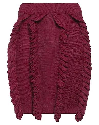 Garnet Knitted Mini skirt