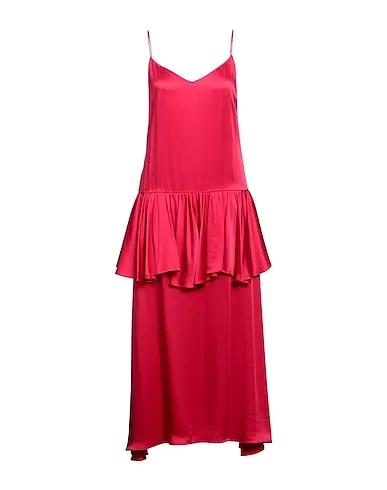 Garnet Satin Long dress