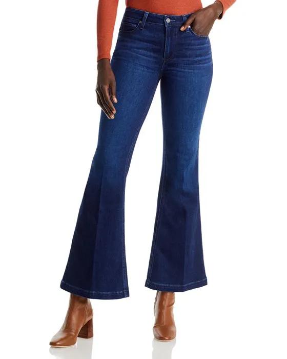 Genevieve High Rise Bell Bottom Jeans in Model