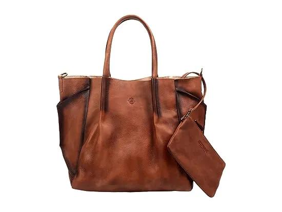 Genuine Leather Sprout Land Tote Bag