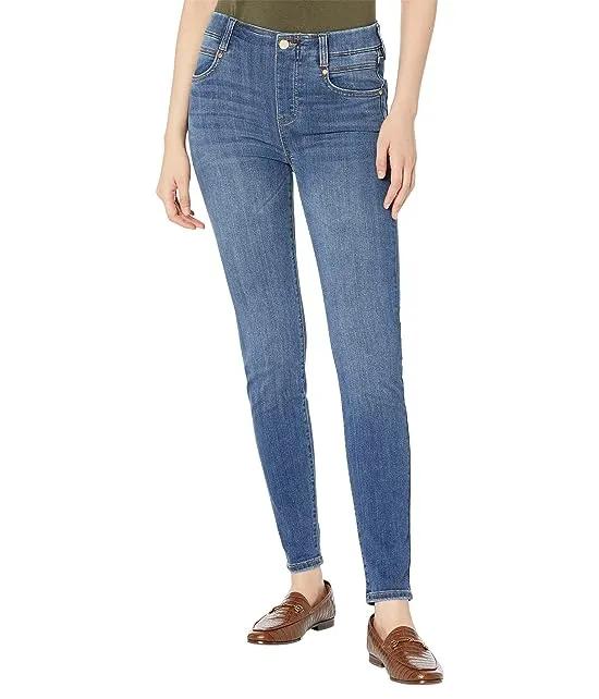 Gia Glider Pull-On Ankle Jeans 30" in Charleston
