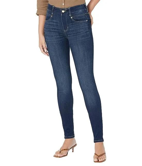 Gia Glider Pull-On Skinny Jeans 32" in Payette
