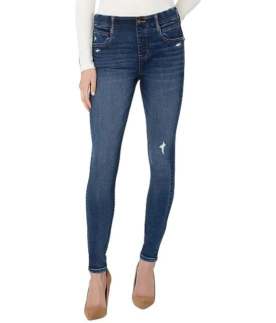 Gia Glider Pull-On Skinny Jeans in Westler