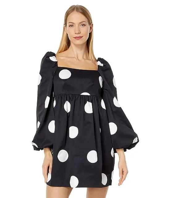 Giant Dot Faille Dress