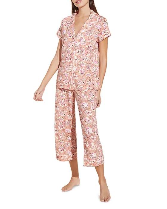 Gisele Floral Print Capri Pajama Pants Set