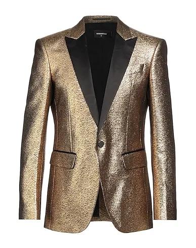 Gold Crêpe Blazer