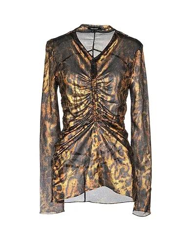 Gold Crêpe Blouse