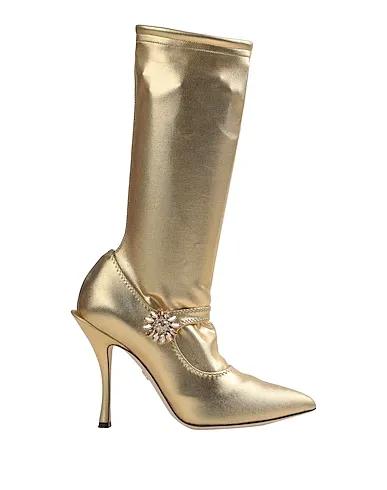 Gold Jersey Ankle boot
