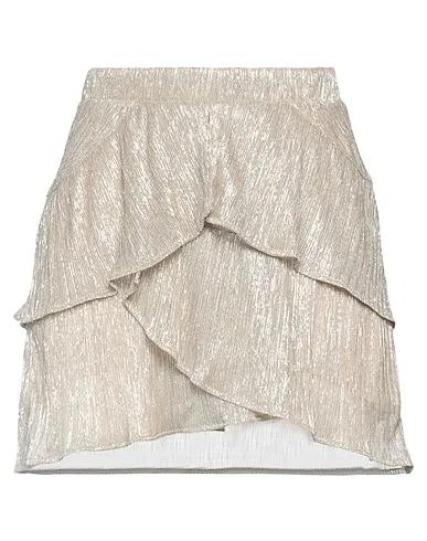 Gold Jersey Mini skirt