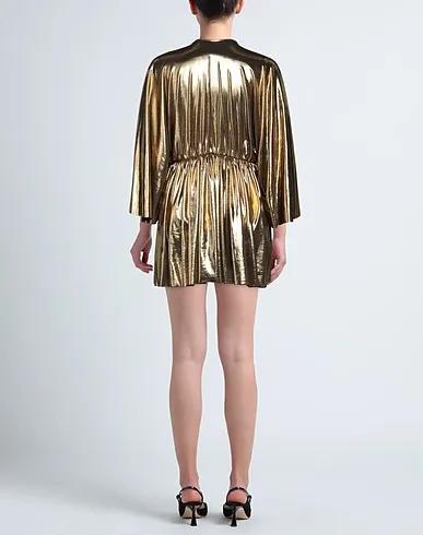 Gold Jersey Short dress