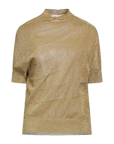 Gold Knitted Turtleneck