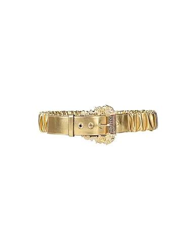 Gold Leather High-waist belt