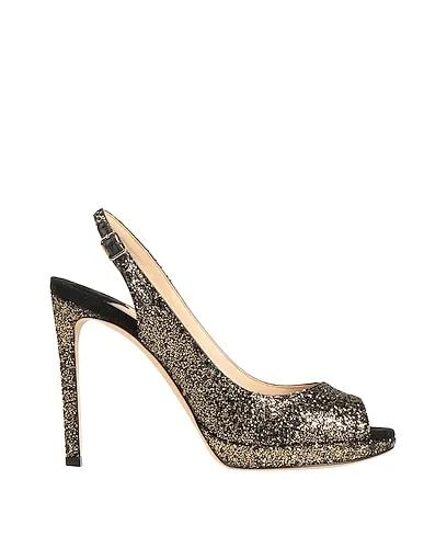 Gold Leather Sandals