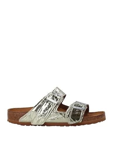 Gold Leather Sandals