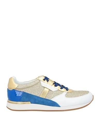 Gold Leather Sneakers