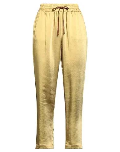 Gold Satin Casual pants