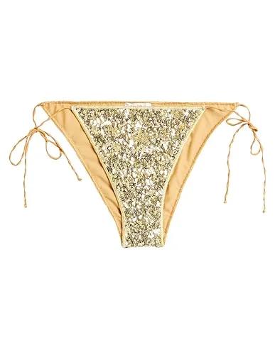 Gold Synthetic fabric Bikini