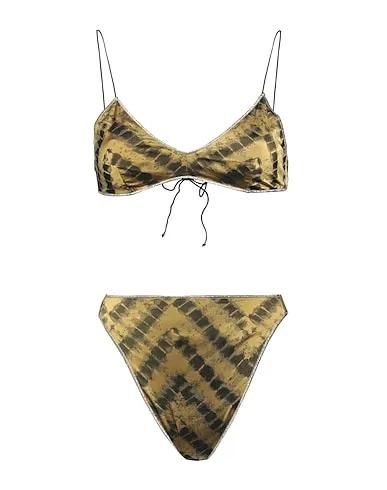 Gold Synthetic fabric Bikini
