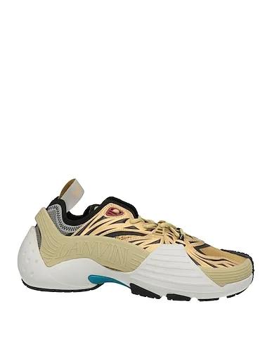 Gold Techno fabric Sneakers