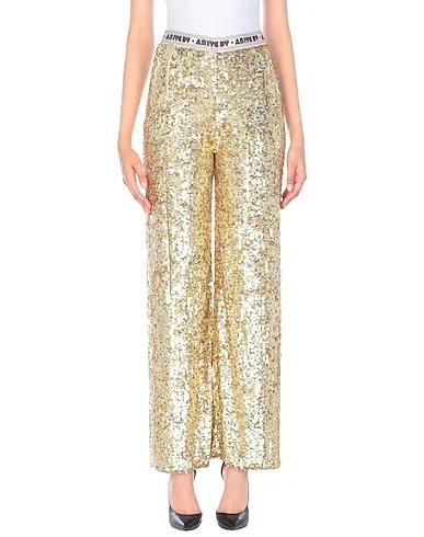 Gold Tulle Casual pants