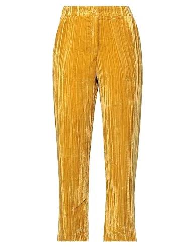 Gold Velvet Casual pants