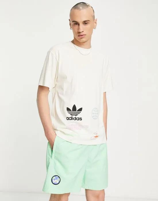 graphics shorts in beam green