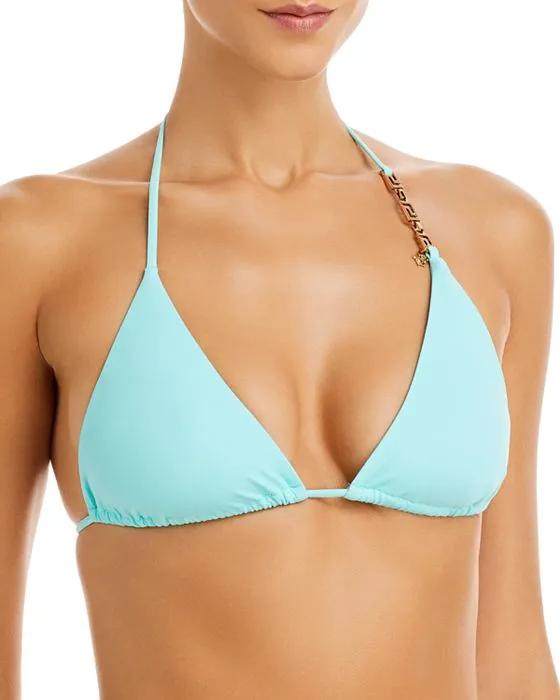 Greca Chain Triangle Bikini Top