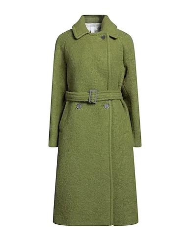 Green Boiled wool Coat