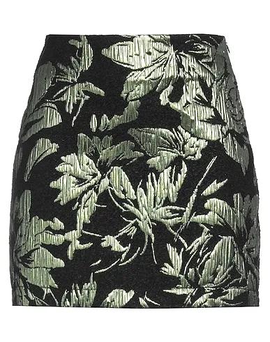 Green Bouclé Mini skirt