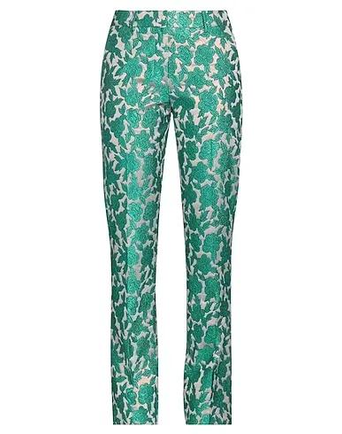 Green Brocade Casual pants