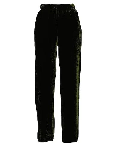 Green Chenille Casual pants