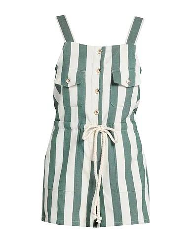 Green Cotton twill Jumpsuit/one piece