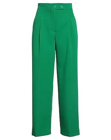 Green Crêpe Casual pants