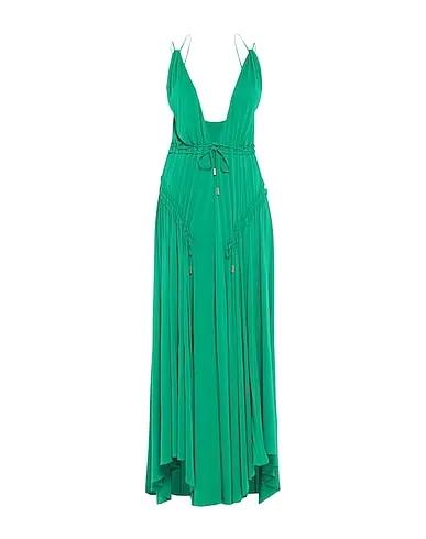 Green Crêpe Long dress