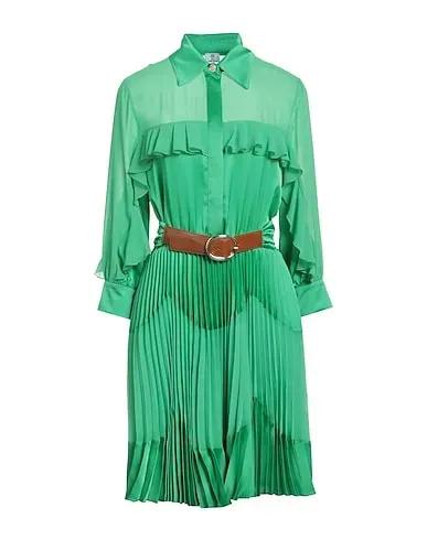 Green Crêpe Short dress