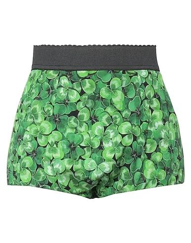 Green Crêpe Shorts & Bermuda