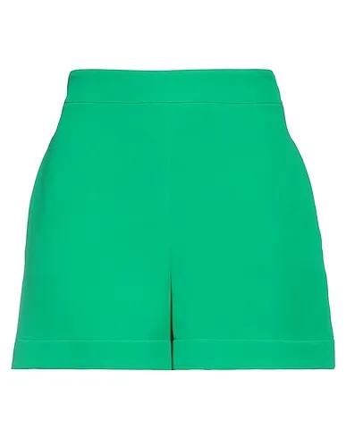 Green Crêpe Shorts & Bermuda