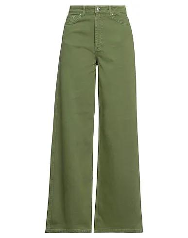 Green Denim Denim pants