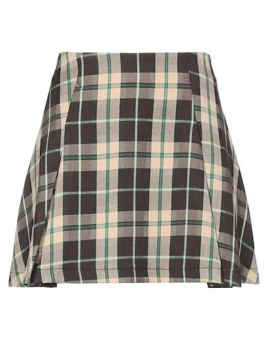 Green Flannel Mini skirt