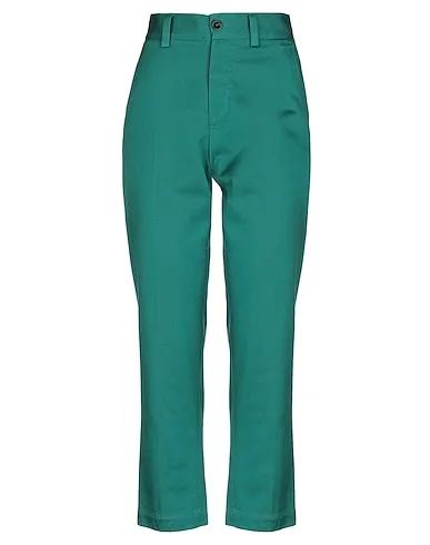 Green Gabardine Casual pants