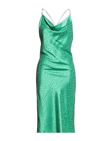 Green Jacquard Midi dress