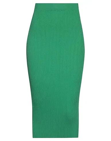 Green Jersey Midi skirt