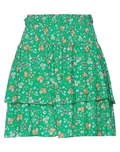 Green Jersey Mini skirt